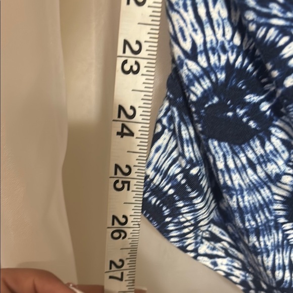 Michael Kors Blue Fitted Ruched T-Shirt - Picture 5 of 10